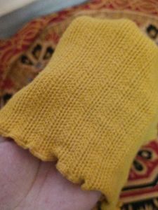 Mustard Top And Muti Colour Cap