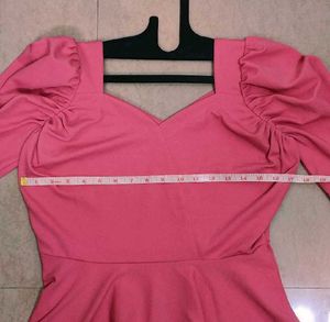 🛍️ Good Pink Peplum Top ⭐⭐⭐⭐⭐