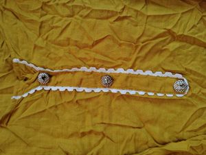 Yellow As White kurti Set