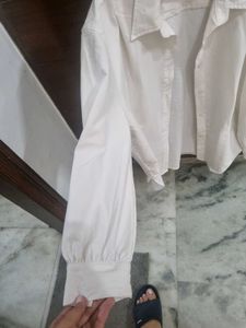 Smart Off White Heavy Fabric Shirt !