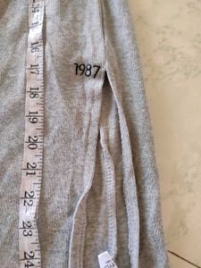 Grey Knit Maxi Skirt 24-34