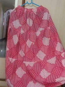 Pink Patterned Ethnic Skirt