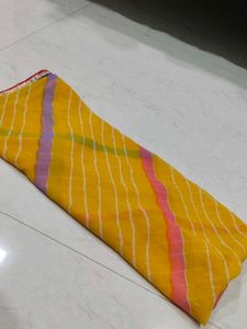 Yellow Striped Dupatta