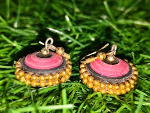 Colorful Quilled Stud Earring Set