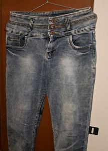 High Waisted Denim Jeans