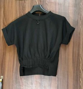 Chic Black Crop Top