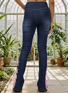 High Rise Criss Cross Lace Up Jean &amp; Jeggings