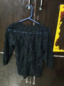 Black Net top