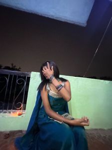 Teal Embellished Salwar Suit