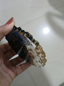 Handmade Resin Coaster with Gold Leaf