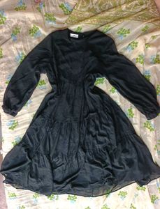Elegant Black Anarkali Suit (Women&#39;s)