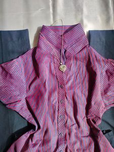Striped Fitted Like Tee- Shirt