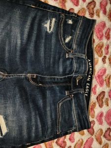 Distressed American Eagle Jeans