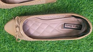 Heels Beige Color Office Wear