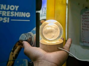 Moon Crystal Ball Night Light