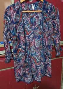 Paisley Print Cardigan