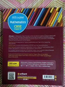 Maths All In One Arihant Help Book Class 10