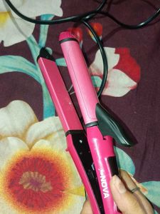 Straightner + Curler Duo 2in 1