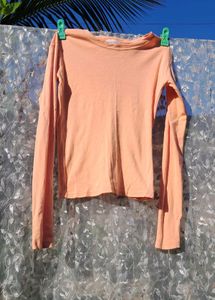 Peach Long Sleeve Top