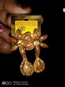 Pearl Floral Jhumka