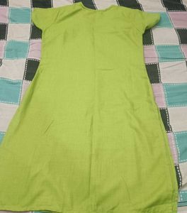 Green Printed Dress