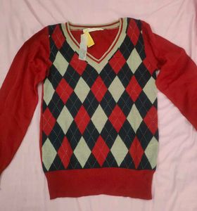 Argyle Pattern Sweater