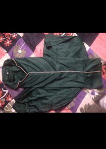 Green Satin Pajama Set