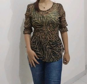 Animal Print Top