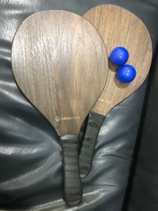 Beach PaddleBall Set Of Two Racquets And Balls