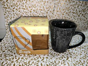 Black With White Spotted Mug