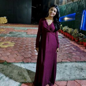Elegant Maroon Dress