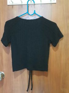 Zudio V-neck Black Top