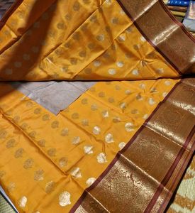 Elegant Yellow Banarasi Saree