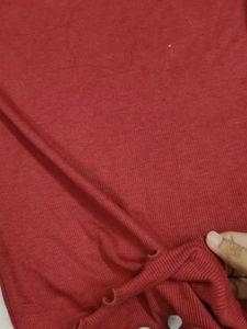 Maroon Fitted Top