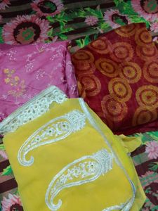 Three Used Sarees