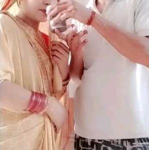 Cream Colour Saree One Time Use Only