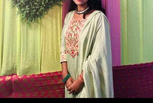 Green Embroidered Salwar Kameez