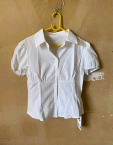 White Solid Shirt