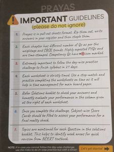 CBSE 10th Next Toppers Prayas Practice Sheets