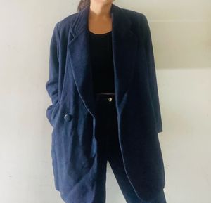 🌈Navy Blue Wool Coat 💕