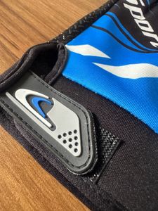 New Biker Gloves Blue And Black