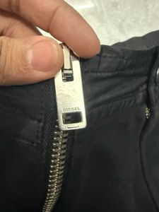 Diesel Black Zipper Detail Joggers