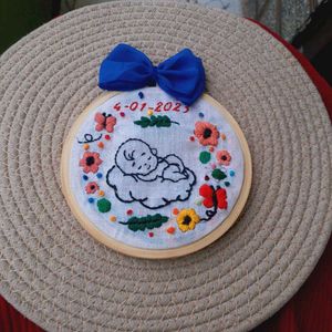 personalized new born baby hoop