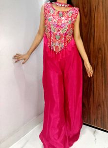 Hot Pink Indo western stylish set
