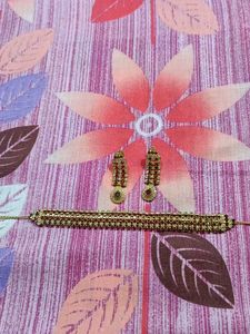Red & Gold Choker Set