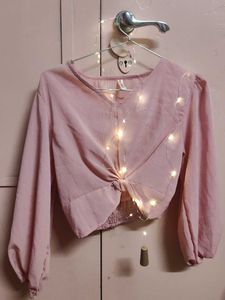 Pink Crop Top