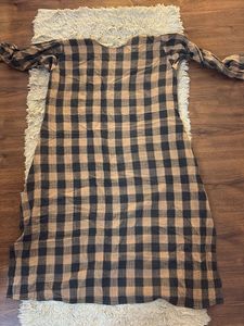 Checkered Button-Down Kurta