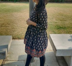 Patterned Tunic Dress