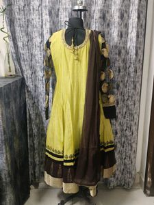 Yellow Embroidered Kurta Set