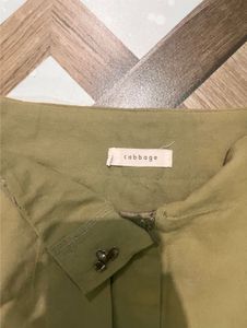 Khaki Midi Skirt
